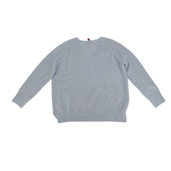 NWT Vince Camuto Blue V-Neck Sweater Size Medium Women’s - Picture 3 of 5